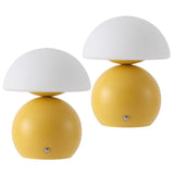 Arbor 7.3 in. Modern Minimalist Metal and Glass Rechargeable Integrated Touch Sensor Dimmable LED Table Lamp