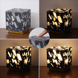 Nico 4.63" Modern Glam Terrazzo Rechargeable/Cordless Dimmable Integrated LED Mini Table Lamp with Touch Sensor Set 2