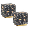 Black/Brass Gold (Set of 2)