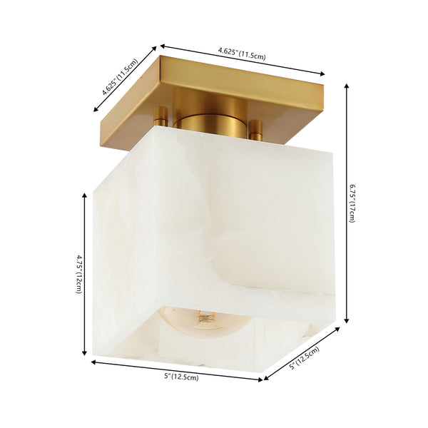 Dimension Image White Marbling/Brass Gold / 5