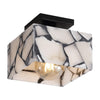 White and Black Marbling/Black