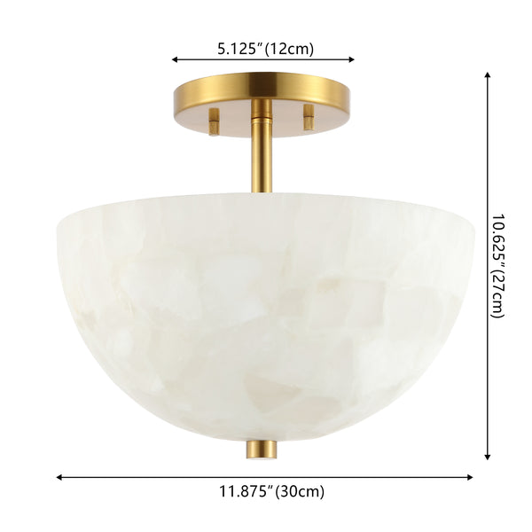 Dimension Image White Marbling/Brass Gold