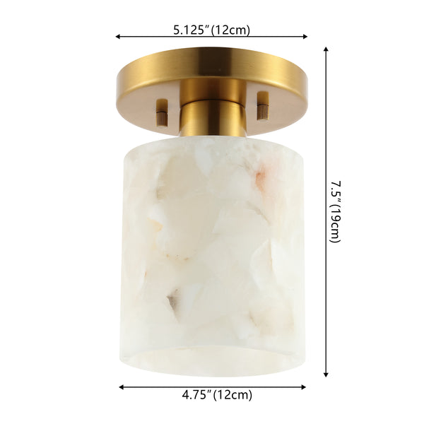 Dimension Image White Marbling/Brass Gold