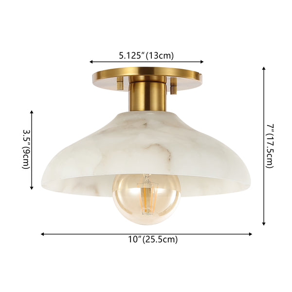 Dimension Image White/Brass Gold