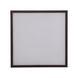 Kyle 14.13" Minimalist Industrial Square Linen Iron LED Flush Mount