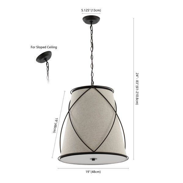 Dimension Image Oil Rubbed Bronze / 3 Light