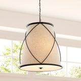Conical 19" Rustic Farmhouse Iron LED Pendant