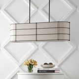 Potine Euro 42" Rustic Farmhouse Iron Linear LED Pendant