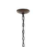 Oakley Telta 25" Midcentury Farmhouse Iron LED Chandelier