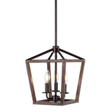 Dean 10" Iron Farmhouse Industrial Lantern LED Pendant