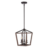 Dean 10" Iron Farmhouse Industrial Lantern LED Pendant