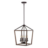 Dean 10" Iron Farmhouse Industrial Lantern LED Pendant