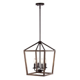 Dean 10" Iron Farmhouse Industrial Lantern LED Pendant