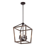 Dean 10" Iron Farmhouse Industrial Lantern LED Pendant