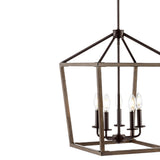 Dean 10" Iron Farmhouse Industrial Lantern LED Pendant