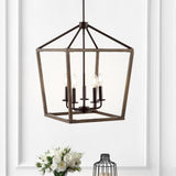 Dean 10" Iron Farmhouse Industrial Lantern LED Pendant