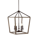 Dean 10" Iron Farmhouse Industrial Lantern LED Pendant