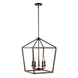Dean 10" Iron Farmhouse Industrial Lantern LED Pendant