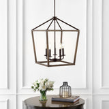 Dean 10" Iron Farmhouse Industrial Lantern LED Pendant