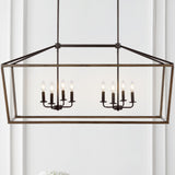 Dean 10" Iron Farmhouse Industrial Lantern LED Pendant