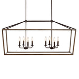 Dean 10" Iron Farmhouse Industrial Lantern LED Pendant