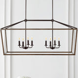 Dean 10" Iron Farmhouse Industrial Lantern LED Pendant