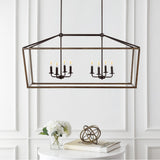 Dean 10" Iron Farmhouse Industrial Lantern LED Pendant