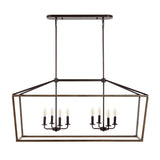Dean 10" Iron Farmhouse Industrial Lantern LED Pendant