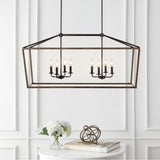 Dean 10" Iron Farmhouse Industrial Lantern LED Pendant