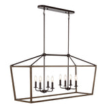 Dean 10" Iron Farmhouse Industrial Lantern LED Pendant
