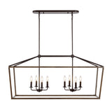 Dean 10" Iron Farmhouse Industrial Lantern LED Pendant