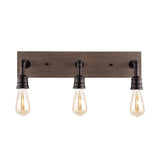 Norman 22.13" Rustic Farmhouse Iron LED Vanity