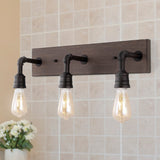 Norman 22.13" Rustic Farmhouse Iron LED Vanity