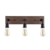Norman 22.13" Rustic Farmhouse Iron LED Vanity
