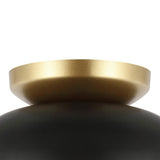 Subtle 8.5" Classic Industrial Iron LED Flush Mount