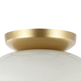 Subtle 8.5" Classic Industrial Iron LED Flush Mount