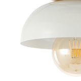 Subtle 8.5" Classic Industrial Iron LED Flush Mount