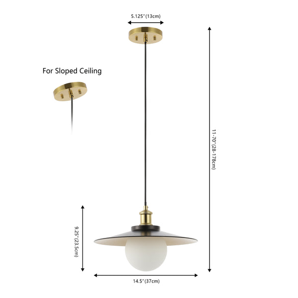 Dimension Image Oil Rubbed Bronze/Brass Gold