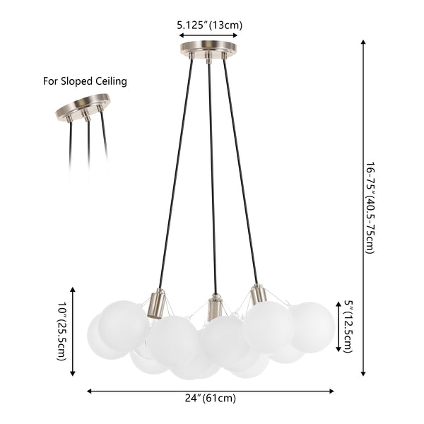 Dimension Image White/Brushed Nickel