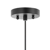 Taylor 20.25" Farmhouse Coastal Rattan 180" Cord Plug-In or Hardwired LED Pendant