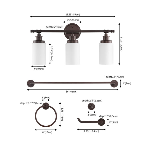 Dimension Image Oil Rubbed Bronze