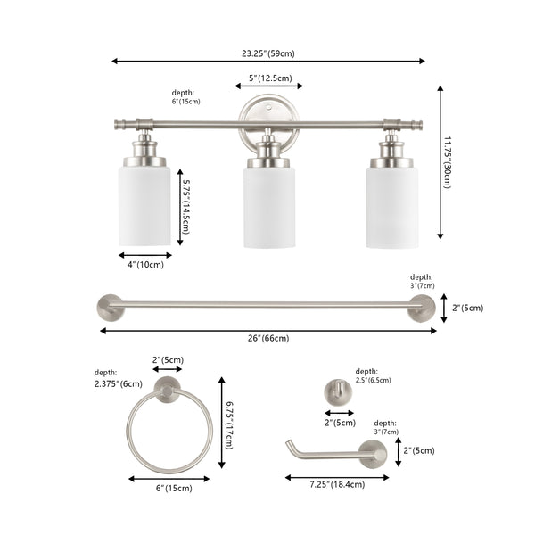 Dimension Image Brushed Nickel