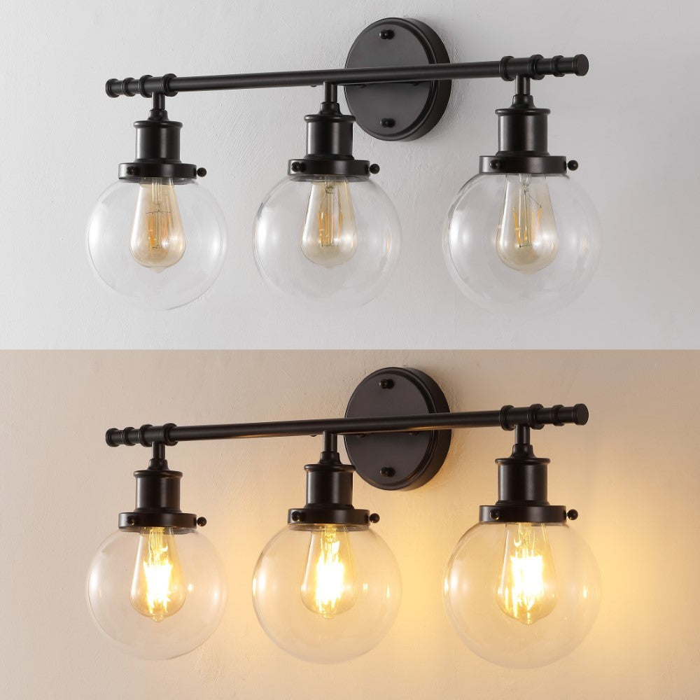 Gauge 24.5" 3-Light Farmhouse Classic Vanity Light with Bathroom Hardware Accessory Set