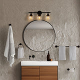 Gauge 24.5" 3-Light Farmhouse Classic Vanity Light with Bathroom Hardware Accessory Set