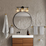 Gauge 24.5" 3-Light Farmhouse Classic Vanity Light with Bathroom Hardware Accessory Set