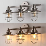 Veneto 24" 3-Light Industrial Farmhouse Vanity Light with Bathroom Hardware Accessory Set