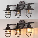 Veneto 24" 3-Light Industrial Farmhouse Vanity Light with Bathroom Hardware Accessory Set