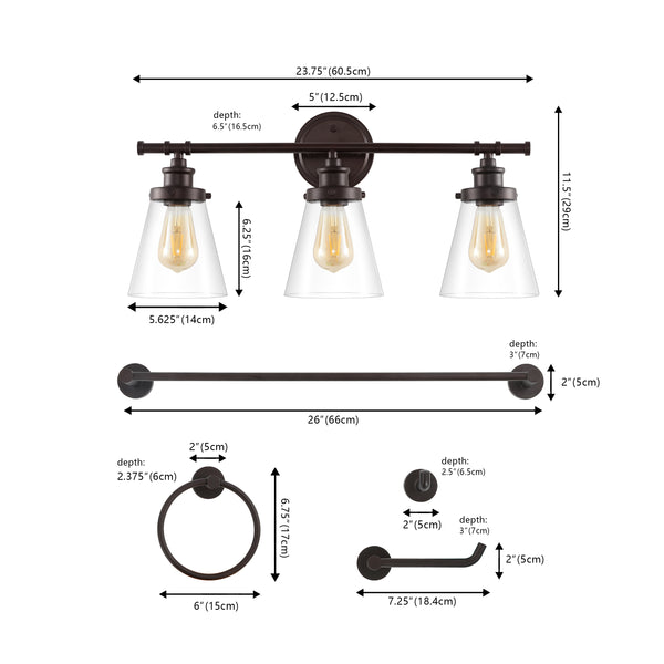 Dimension Image Oil Rubbed Bronze