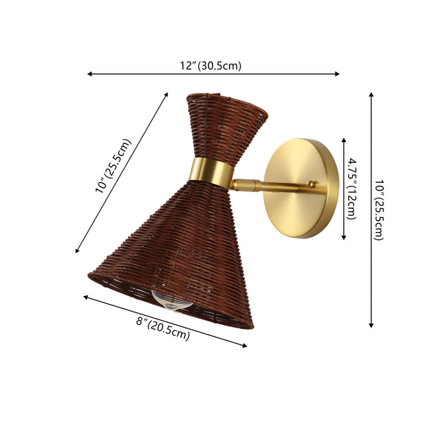 Dimension Image Dark Brown/Brass Gold
