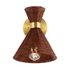 Dark Brown/Brass Gold